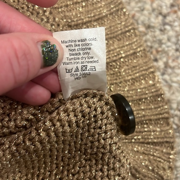 EUC! J Crew Cardigan. Gold. SZ S - Picture 5 of 6
